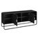 Rack Organico Luna Artesano 150 cm -larg- em MDP Nero Duas Gavetas Base Metal Preto -3-